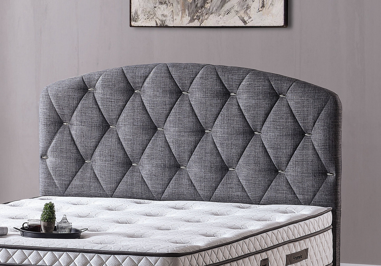 Baza Başlık Modern Set Gri DORA