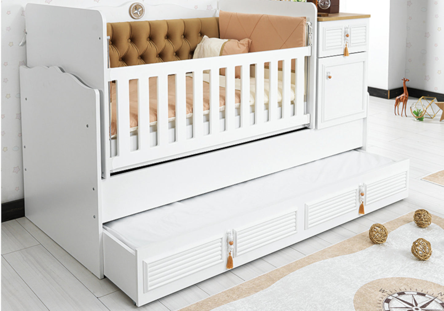 Büyüyen Bebek Beşiği Cappuccino LUNA