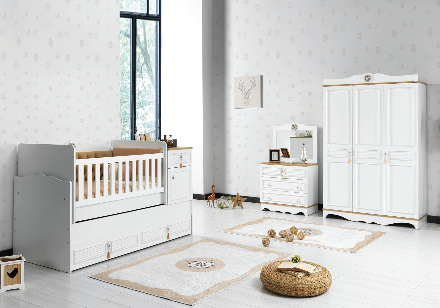 Büyüyen Bebek Beşiği Cappuccino LUNA