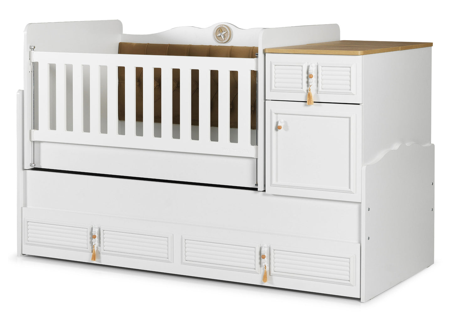 Büyüyen Bebek Beşiği Cappuccino LUNA