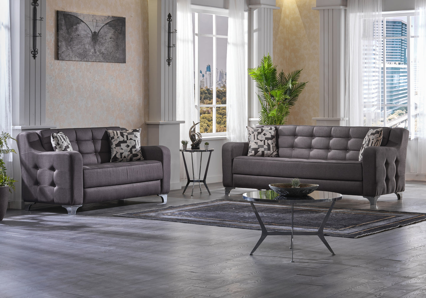 Kanepe Takımı Modern Siyah VEGA