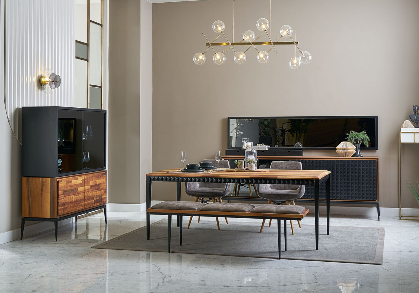 Konsol Doğal Ahşap New PİRAMİT