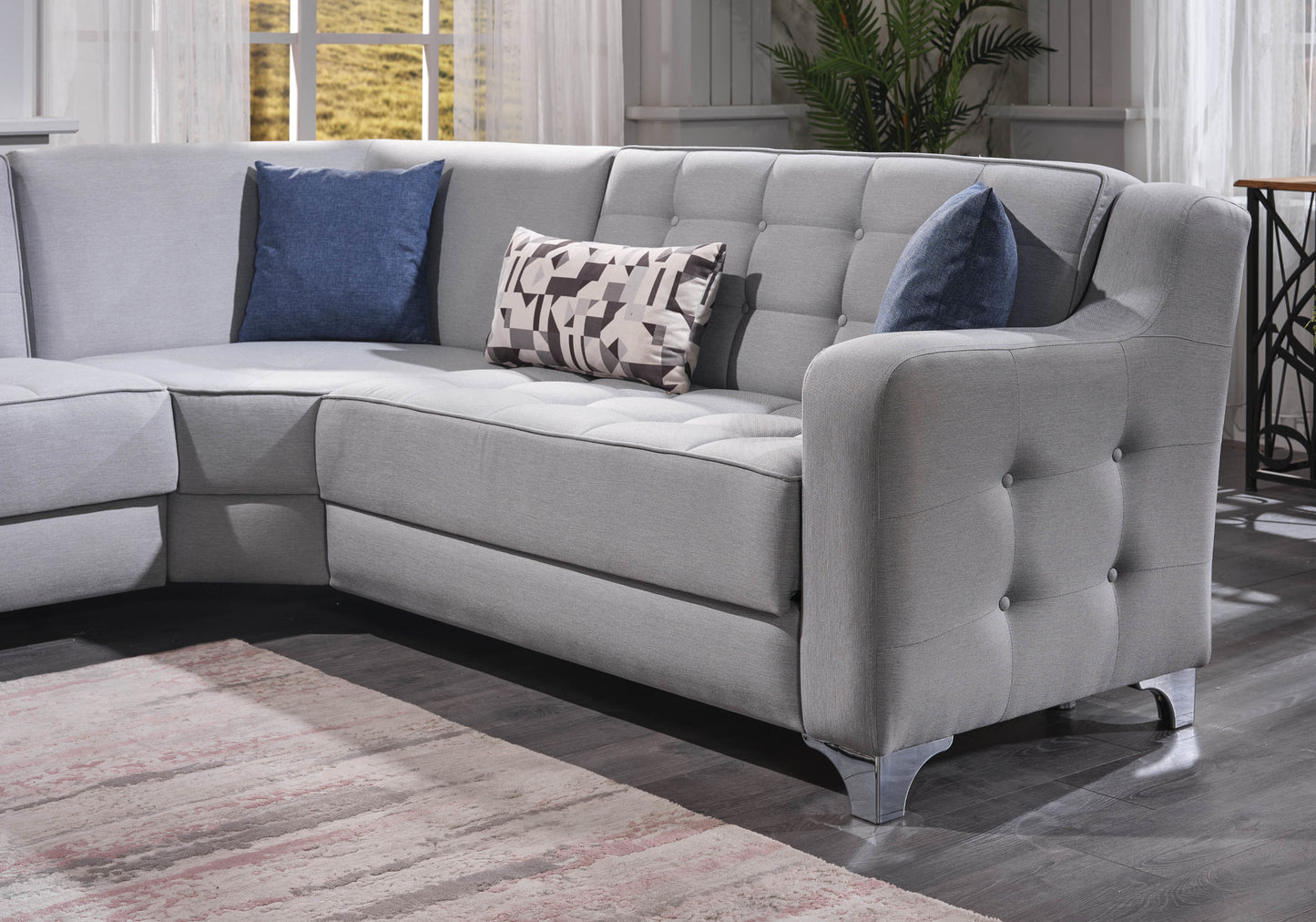 Köşe Kanepe Takımı Modern Gri VEGA