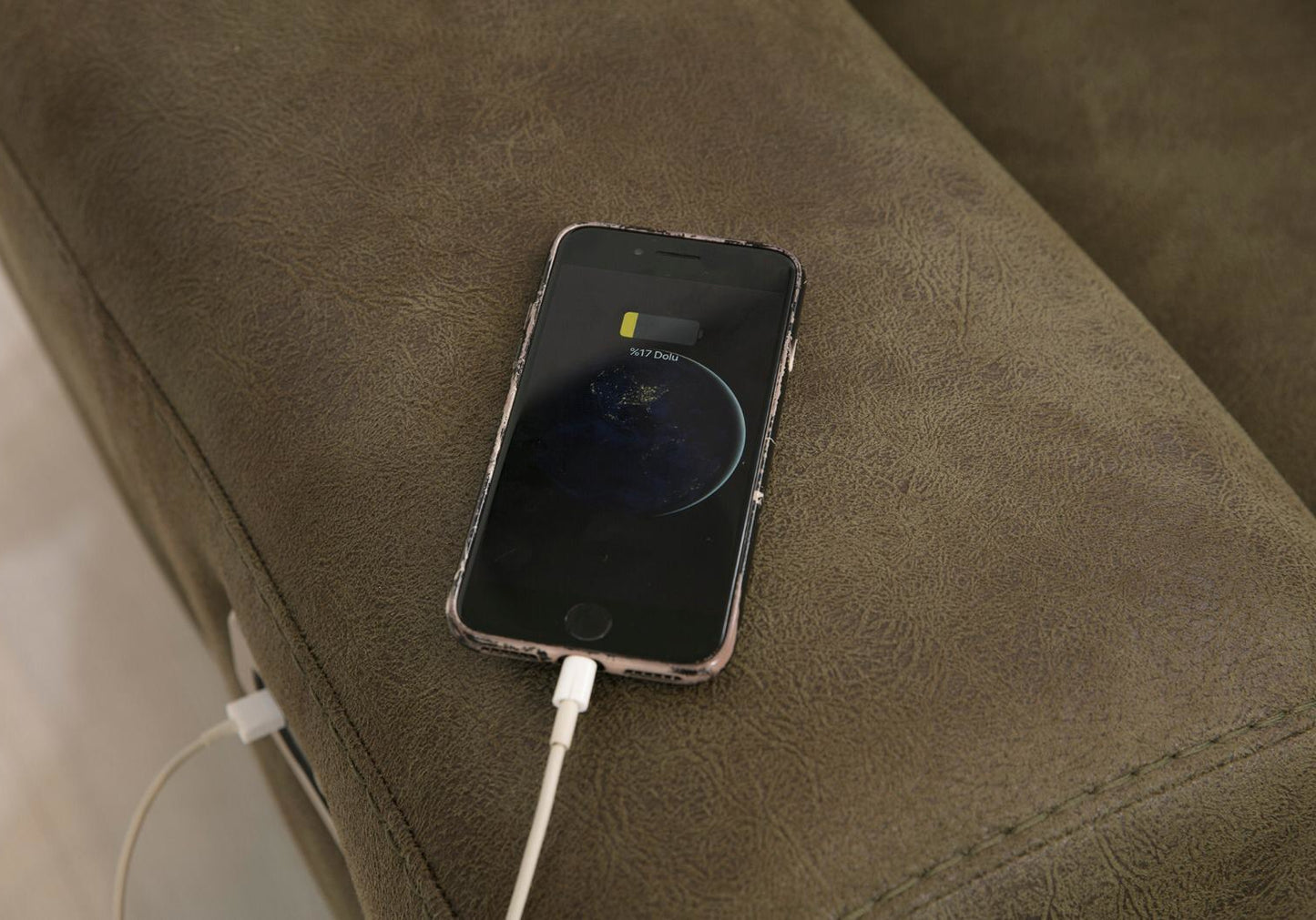 Mini Köşe Koltuk Takımı Usb Yeşil LORA