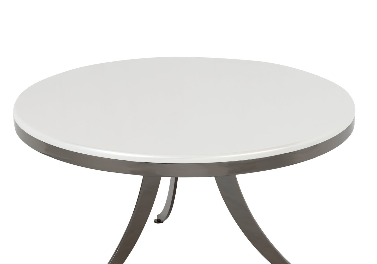 Yuvarlak Pion Orta Sehpa Sedef Beyaz OREO