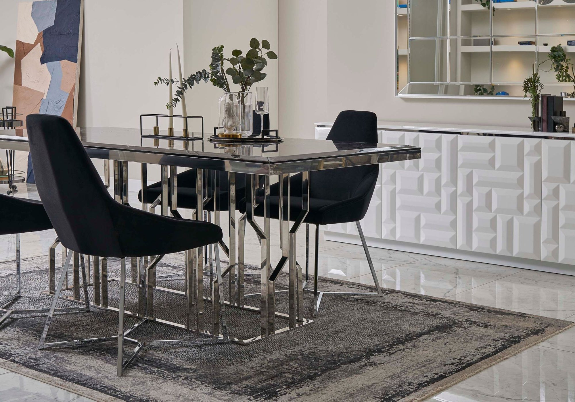 Yemek Odası Takımı Silver VİZYON: Modern ve Şıklık Bir Arada – KELEKCI